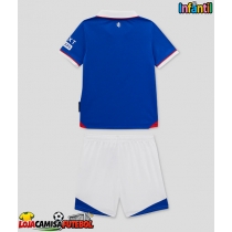 Camisa de Futebol Rangers Equipamento Principal Infantil 2025-26 Manga Curta (+ Calças curtas)